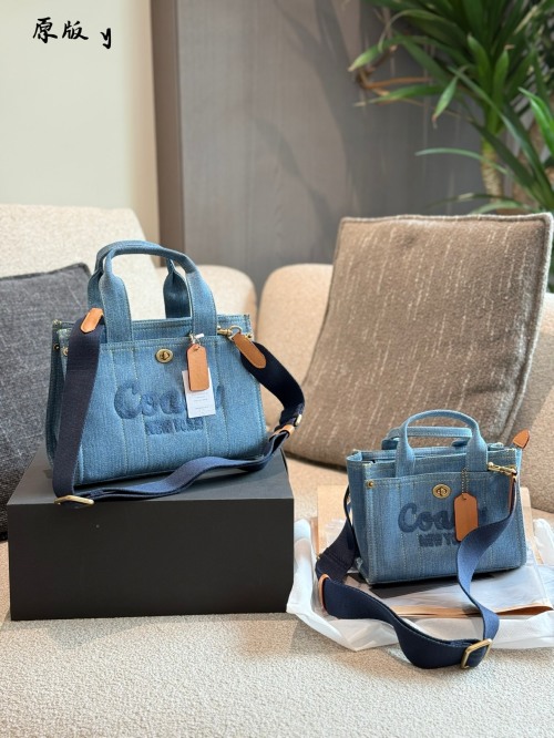 Coach Denim Cargo Tote Bag: Stylish and Versatile, Available in Two Sizes 1 Coach Denim Cargo Tote Bag: Stylish and Versatile, Available in Two Sizes