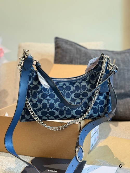 Coach Juliet Shoulder Bag in Signature Denim Jacquard, 25cm 1 Coach Juliet Shoulder Bag in Signature Denim Jacquard, 25cm