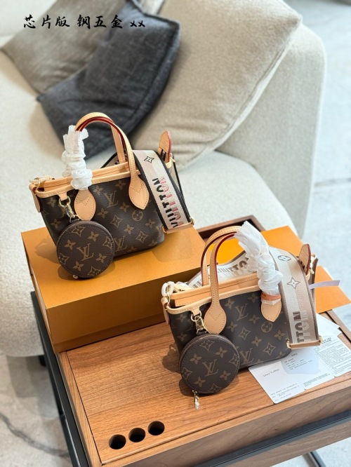 Louis Vuitton Neverfull BB Handbag, Monogram Canvas with Detachable Pouch 1 Louis Vuitton Neverfull BB Handbag, Monogram Canvas with Detachable Pouch