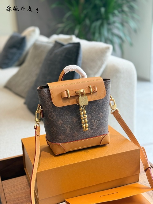 Louis Vuitton Steamer 15 Handbag Colorado Leather Compact Design Brown/Tan 1 Louis Vuitton Steamer 15 Handbag Colorado Leather Compact Design Brown/Tan