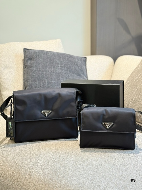 Prada Re-Nylon Messenger Bag, Lightweight Crossbody for Everyday Use 25/30cm 1 Prada Re-Nylon Messenger Bag, Lightweight Crossbody for Everyday Use 25/30cm