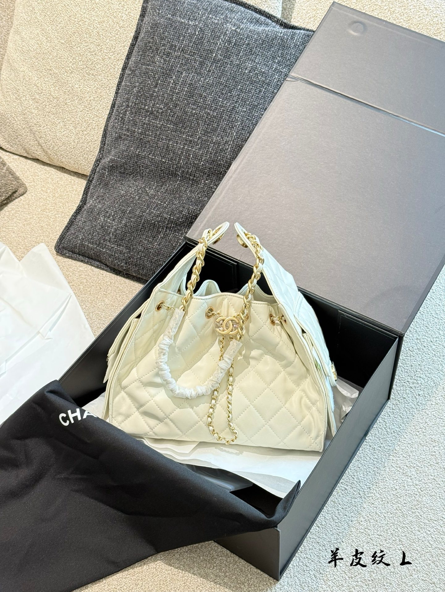 Bolso Hobo Pequeño Chanel con Diseño Acolchado y Detalles en Dorado 5 i1751080806919 1272 0 3