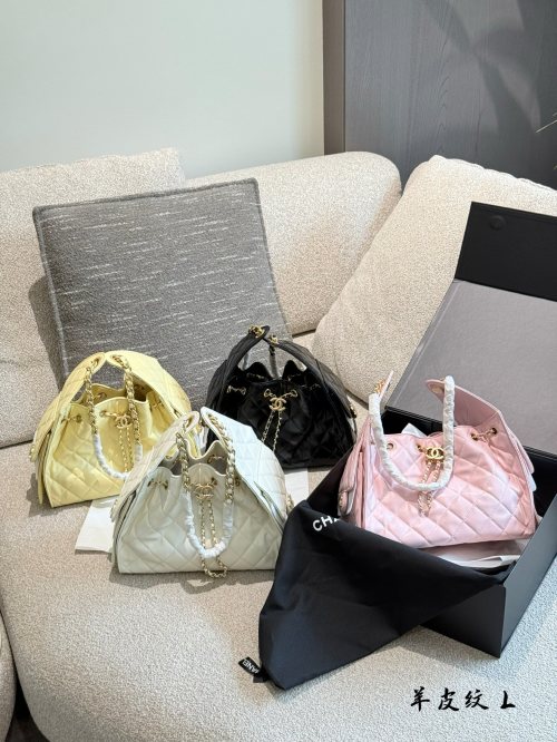 Bolso Hobo Pequeño Chanel con Diseño Acolchado y Detalles en Dorado 25 Bolso Hobo Pequeño Chanel con Diseño Acolchado y Detalles en Dorado