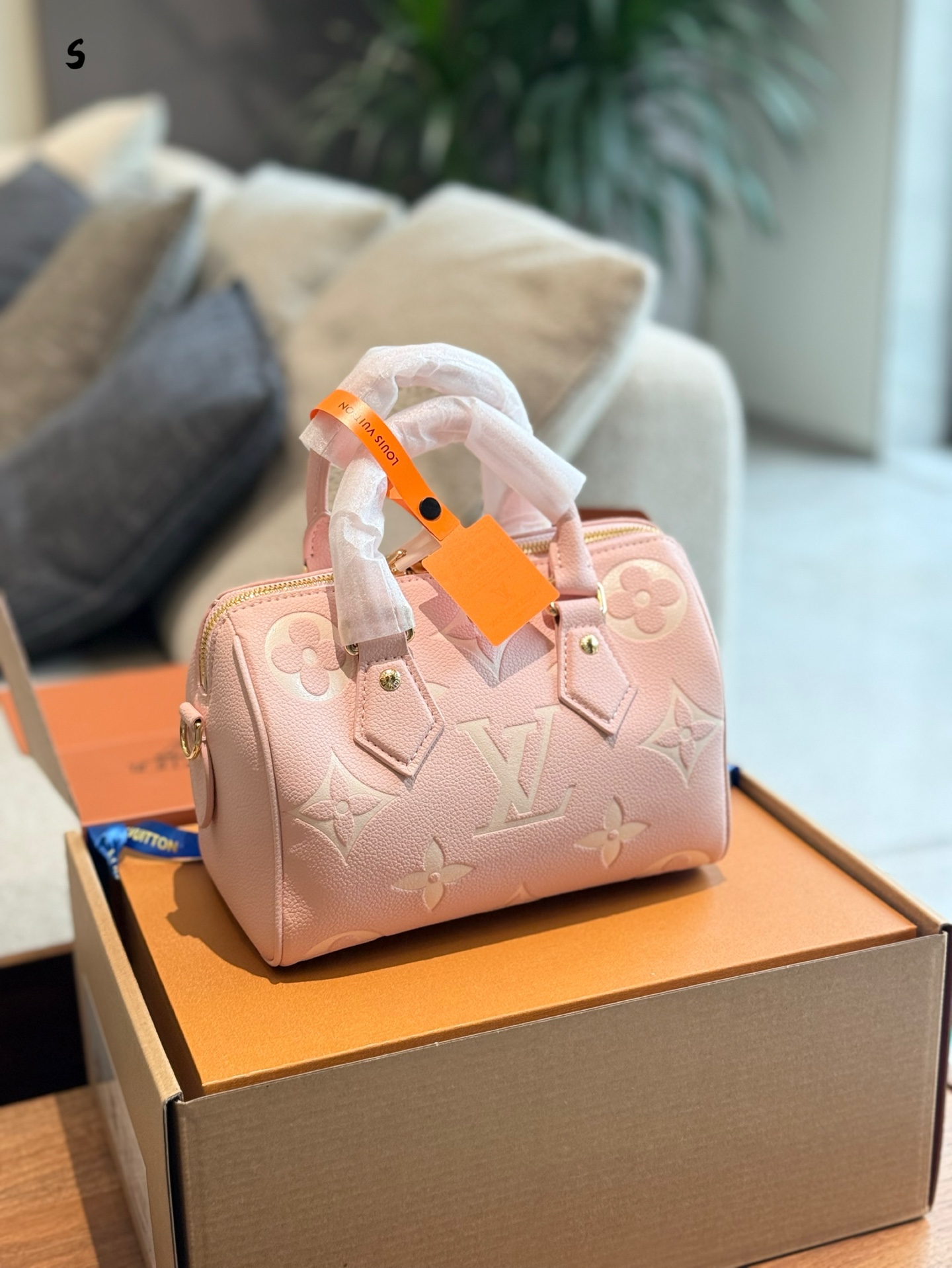 Louis Vuitton Speedy P280lv Roze Handtas - 20cm, Zacht en Elegant Design