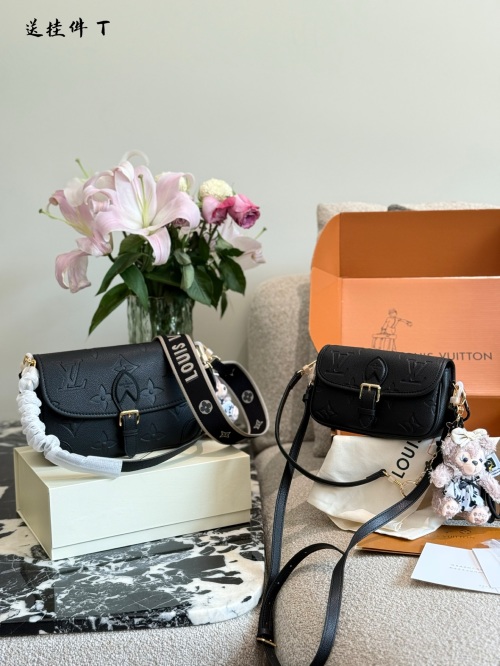 Louis Vuitton Diane Bag Monogram Empreinte Leather Crossbody with Charm 1 Louis Vuitton Diane Bag Monogram Empreinte Leather Crossbody with Charm