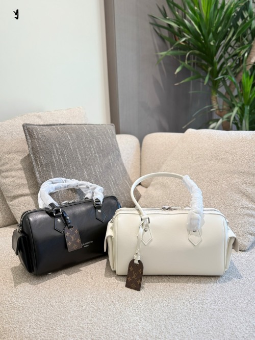Louis Vuitton Speedy Cargo Bag - Chic Biker Style, 28cm 1 Louis Vuitton Speedy Cargo Bag - Chic Biker Style, 28cm