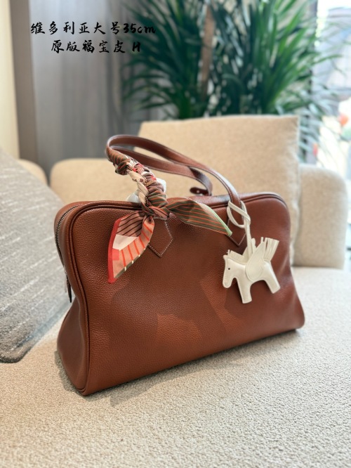 Hermès Victoria 25 Tote Bag, Practical & Stylish, Premium Leather, Brown 1 Hermès Victoria 25 Tote Bag, Practical & Stylish, Premium Leather, Brown