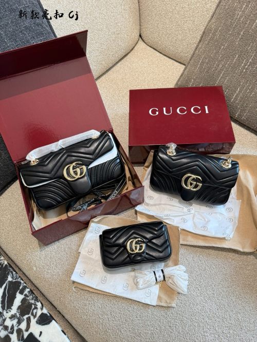 Bolso Gucci Marmont de Piel de Cordero con Cadena Dorada 14 Bolso Gucci Marmont de Piel de Cordero con Cadena Dorada