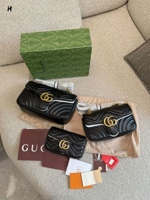 Gucci Marmont Chain Bag: Classic & Versatile, Gold Buckle, Leather 1 Gucci Marmont Chain Bag: Classic & Versatile, Gold Buckle, Leather