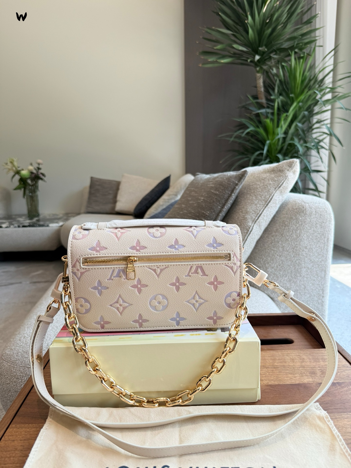 Louis Vuitton Rainbow Monogram Bolso Bandolera con Cadena Dorada 3 i1753842812621 9780 0 1