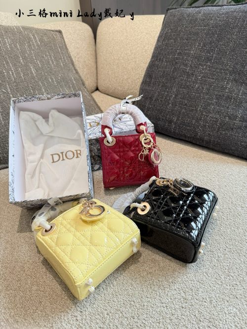 Lady Dior Mini Handbag: Chic, Compact, and Elegant. Size 10 x 12 cm 1 Lady Dior Mini Handbag: Chic, Compact, and Elegant. Size 10 x 12 cm