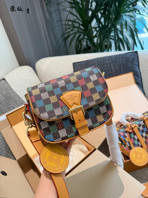 Louis Vuitton SS25 Men's Pharrell Williams Damier Shoulder Messenger Bag 1 Louis Vuitton SS25 Men's Pharrell Williams Damier Shoulder Messenger Bag