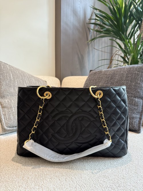 Chanel GST Tote Bag, 40cm, Black Caviar Leather with Gold Hardware 1 Chanel GST Tote Bag, 40cm, Black Caviar Leather with Gold Hardware
