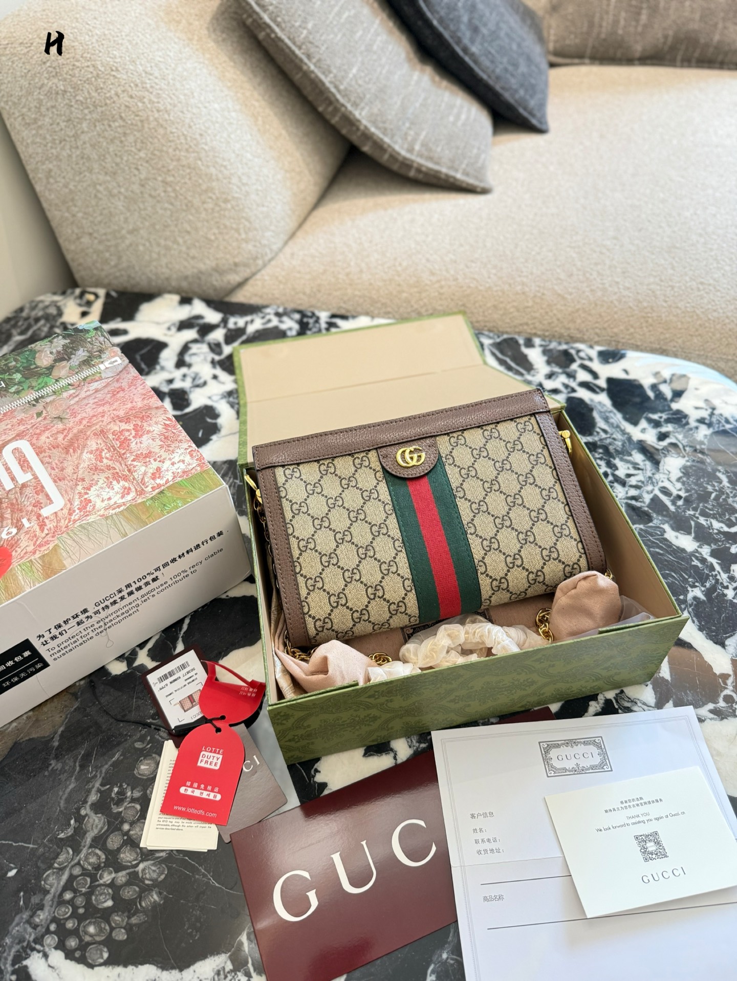 💰260Gucci夹子包 Gucci夹子包,作为时尚界的不朽经典,以其独特的设计语言和无与伦比的工艺水准,成为了众多时尚爱好者梦寐以求的配饰。这款包以其标志性的马衔扣装饰为亮点,结合简约而不失精致的夹子开合设计,既展现了 Gucci品牌的传统精髓,又巧妙融入了现代时尚元素。 25cm双盒包装