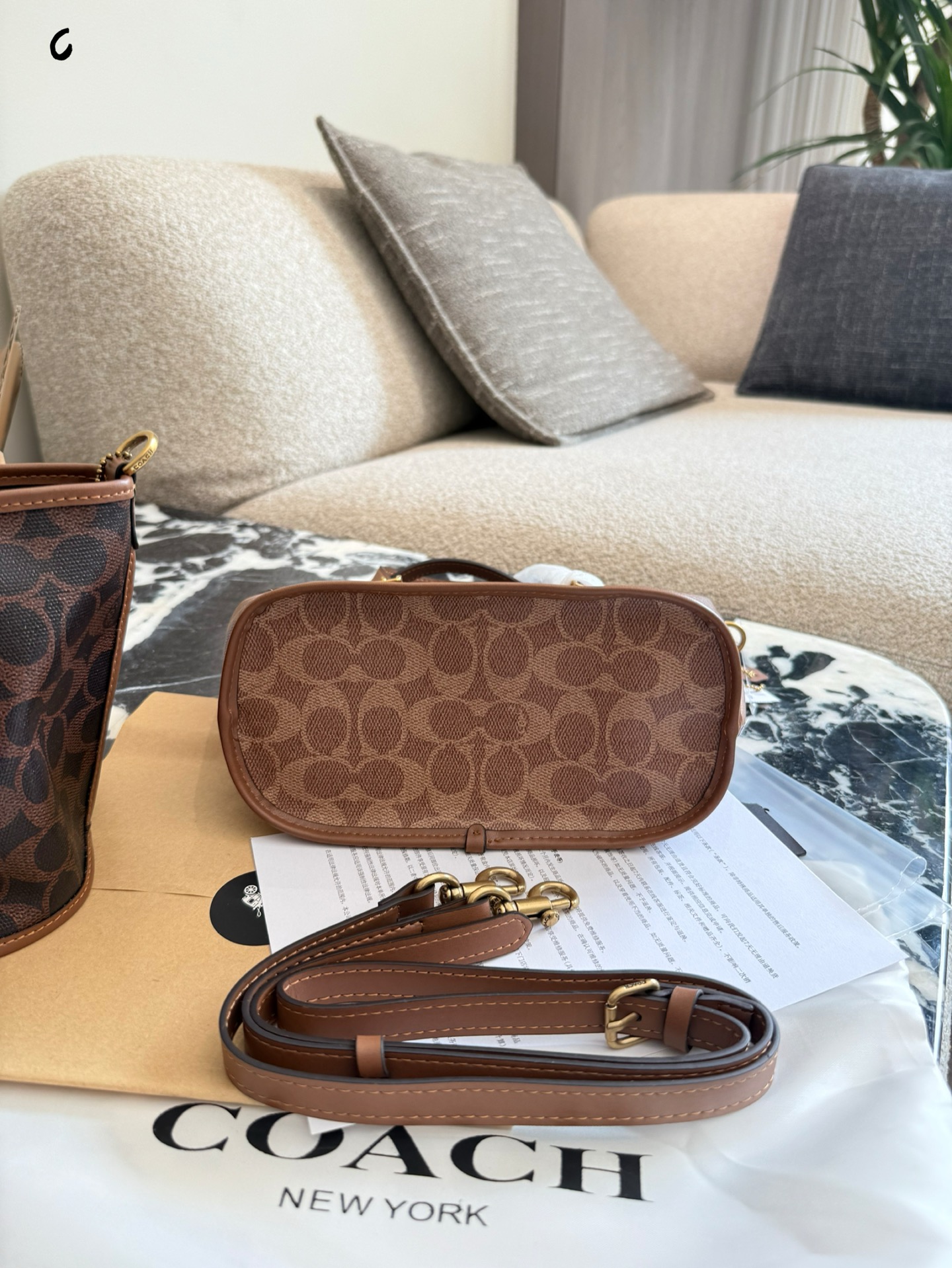 Coach Mini Tote Taxi 21: Bolso Cesta Moderno y Ligero, 21 cm 9 i1759221097703 2171 0 8