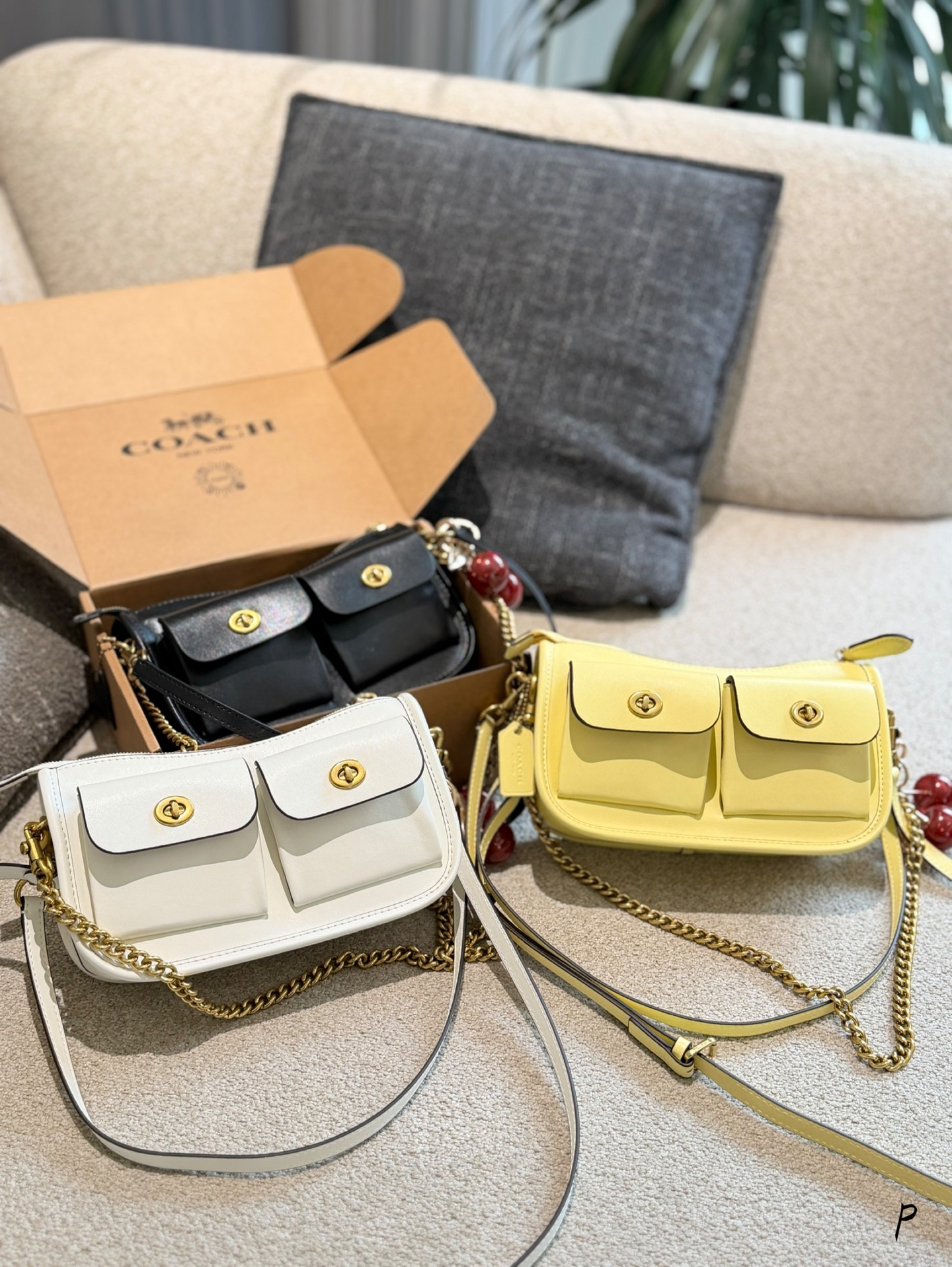 Coach nuevo | Waverly bolso de axila edición anual tesoro, doble bolsillo retro + cierre de metal, ¡fusión pe…