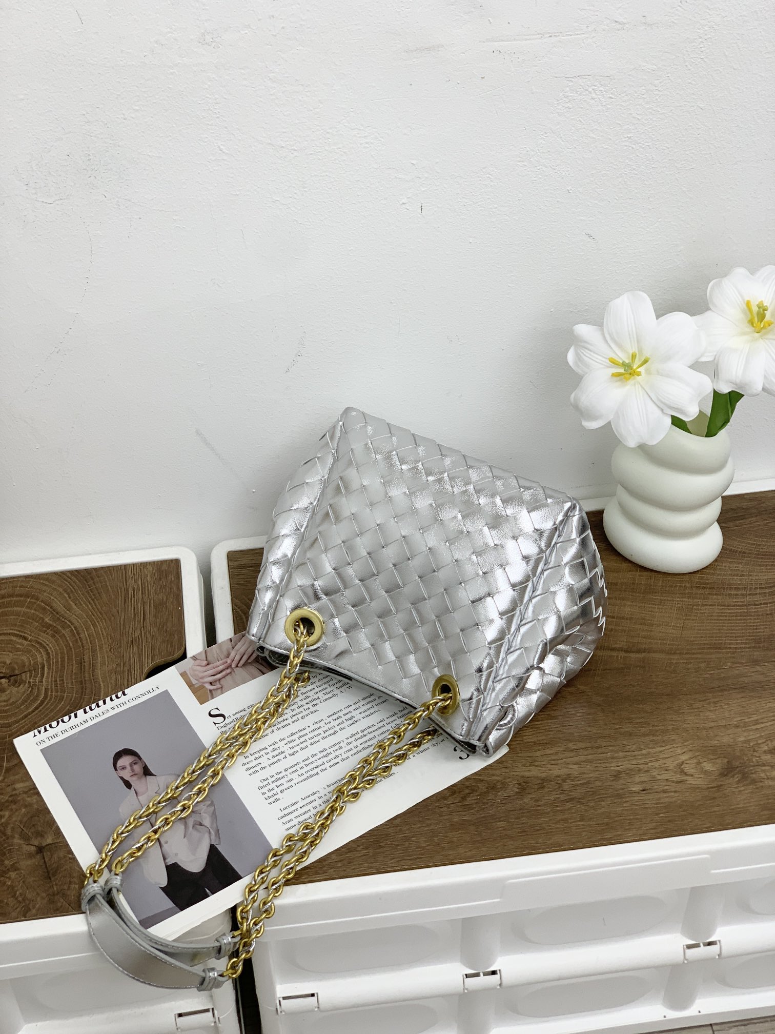 🌿2025早春链条⛓️降落伞-银色
#降落伞链条款增加了另一种“知性高贵”的美感💐，链条可以调节不一样的