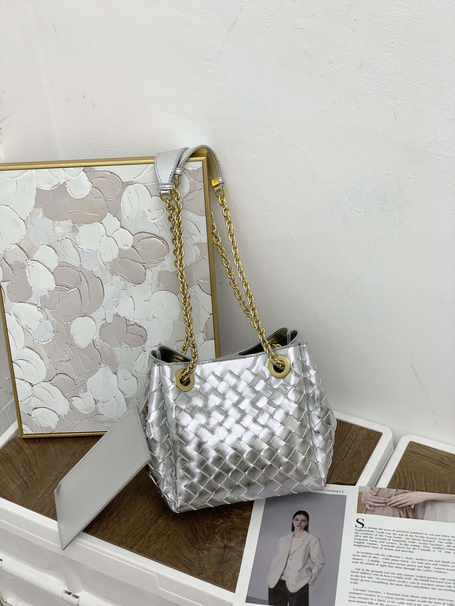 🌿2025早春链条⛓️降落伞-银色
#降落伞链条款增加了另一种“知性高贵”的美感💐，链条可以调节不一样的