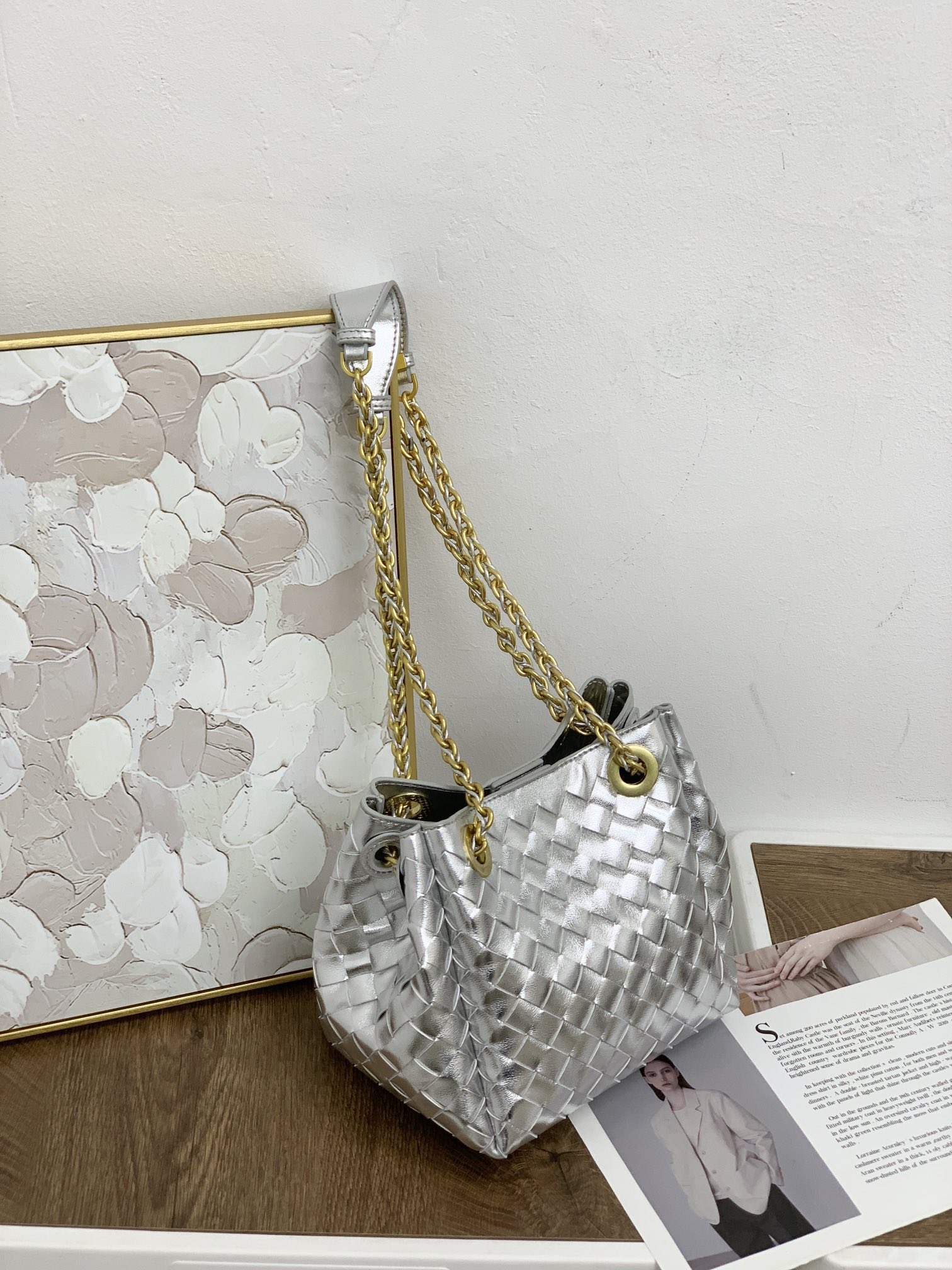 🌿2025早春链条⛓️降落伞-银色
#降落伞链条款增加了另一种“知性高贵”的美感💐，链条可以调节不一样的