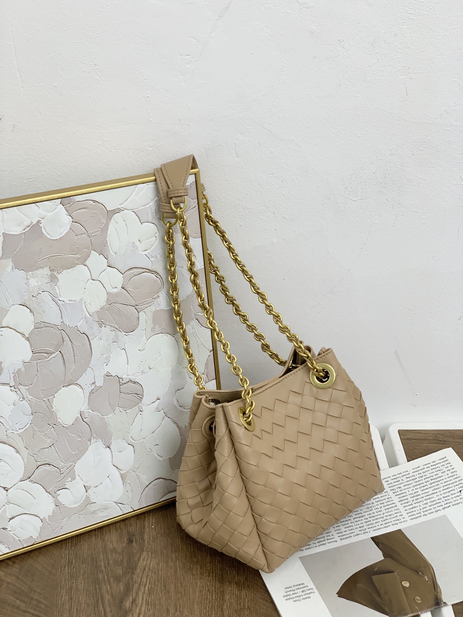 🌿2025早春链条⛓️降落伞-奶茶
#降落伞链条款增加了另一种“知性高贵”的美感💐，链条可以调节不一样的