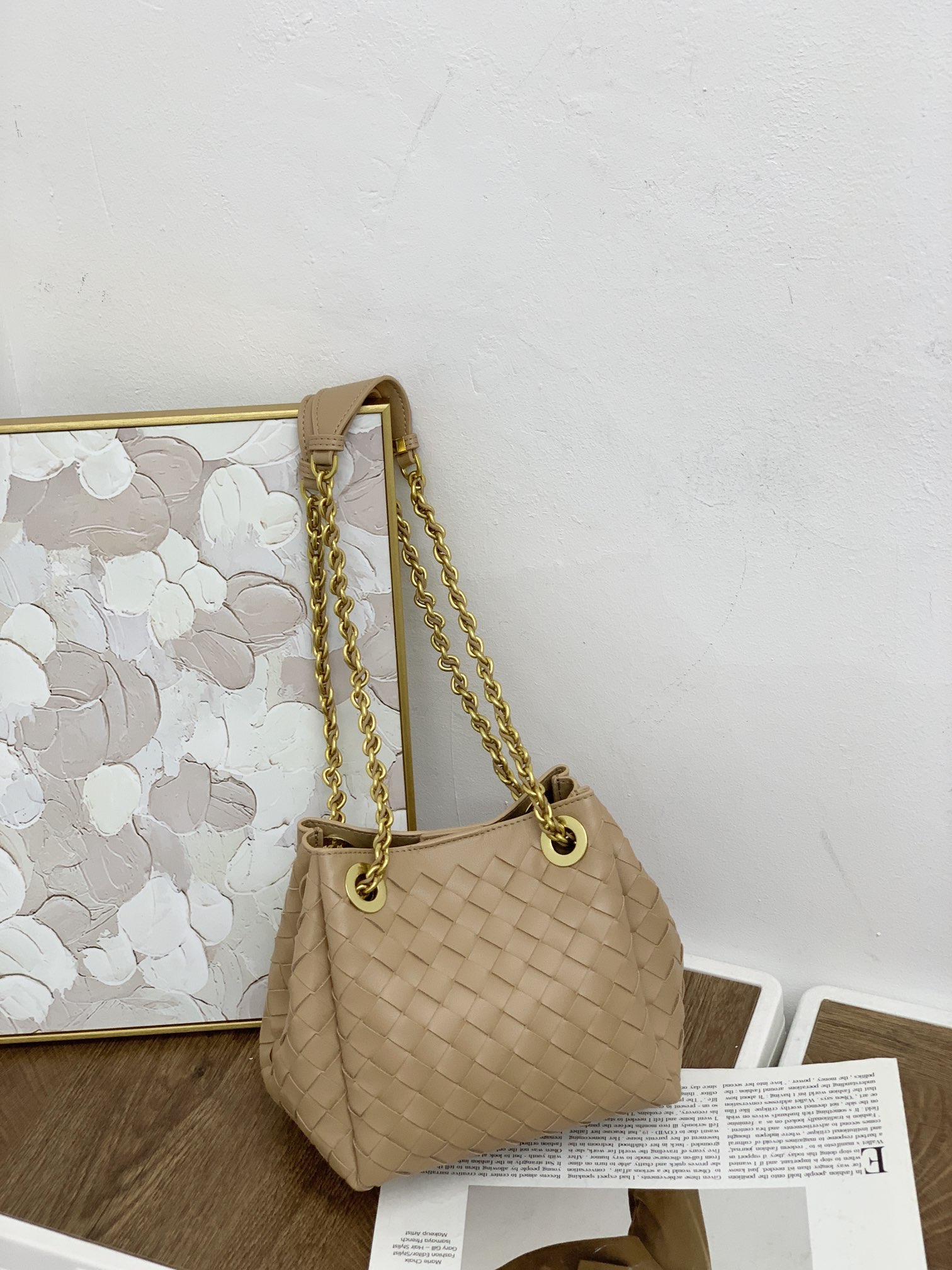 🌿2025早春链条⛓️降落伞-奶茶
#降落伞链条款增加了另一种“知性高贵”的美感💐，链条可以调节不一样的