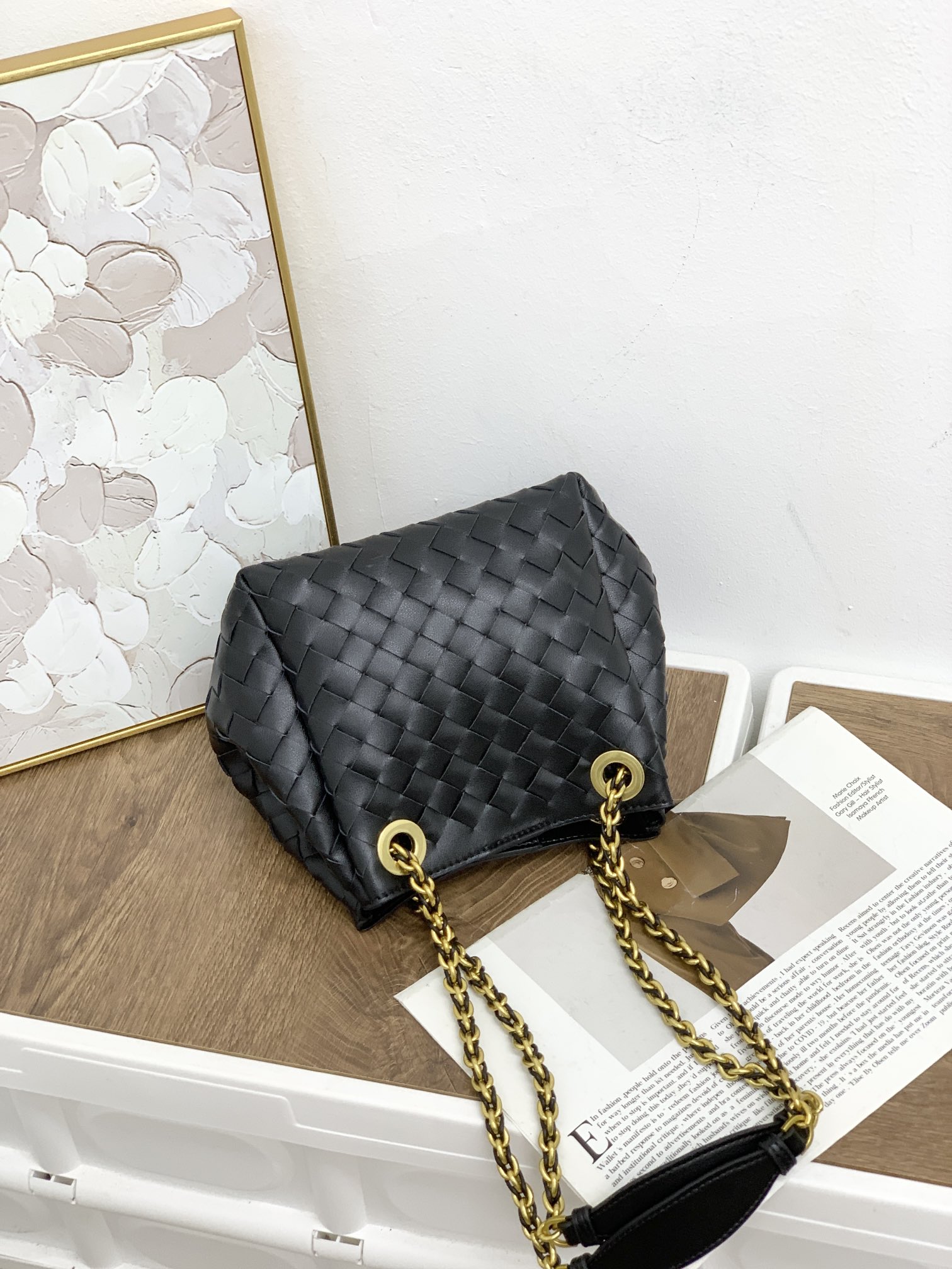 🌿2025早春链条⛓️降落伞-黑色
#降落伞链条款增加了另一种“知性高贵”的美感💐，链条可以调节不一样的