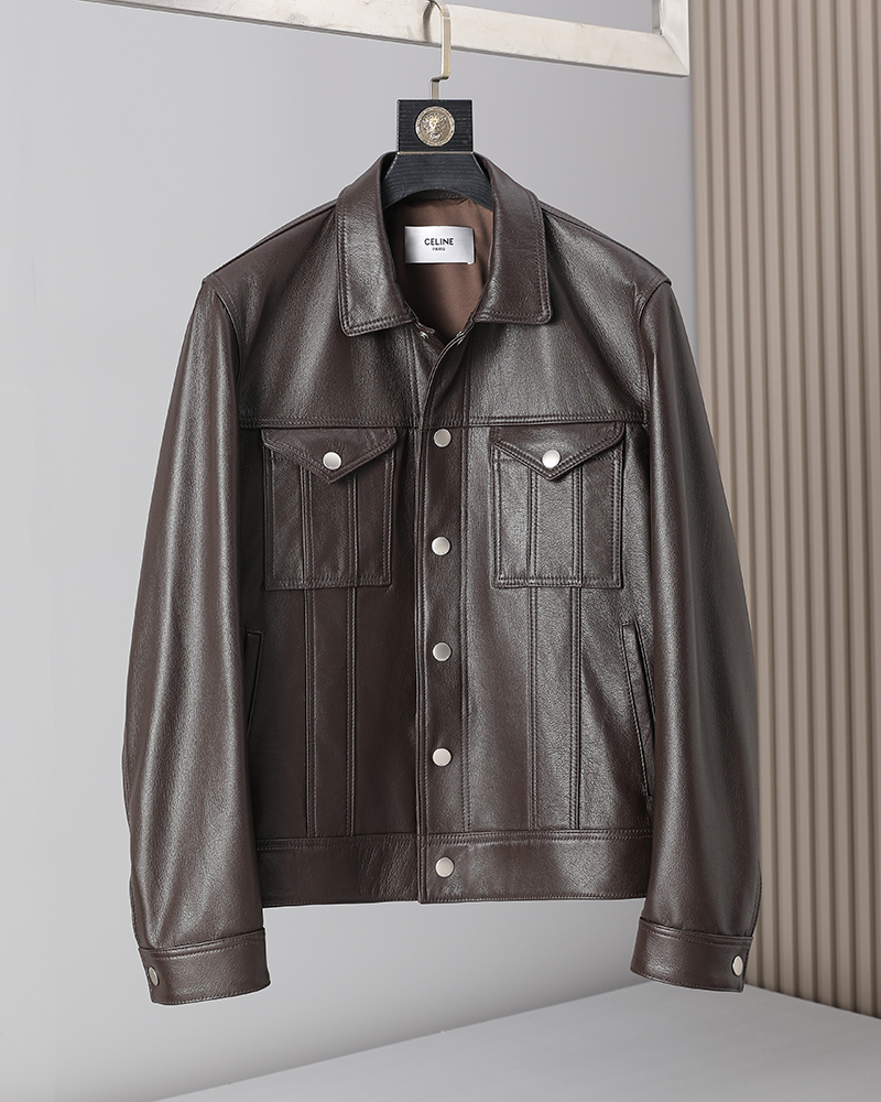 Celine Brown Chest Pocket Jacket