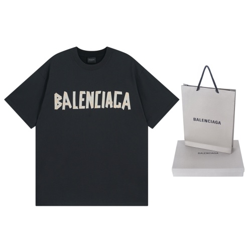 Balenciaga 24ss Camiseta Clásica con Logotipo Bordado y Estampado AB 1 Balenciaga 24ss Camiseta Clásica con Logotipo Bordado y Estampado AB