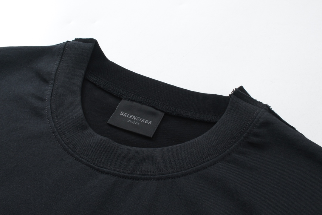 Balenciaga 24ss Camiseta Clásica con Logotipo Bordado y Estampado AB 5 i1714566661 5832 3