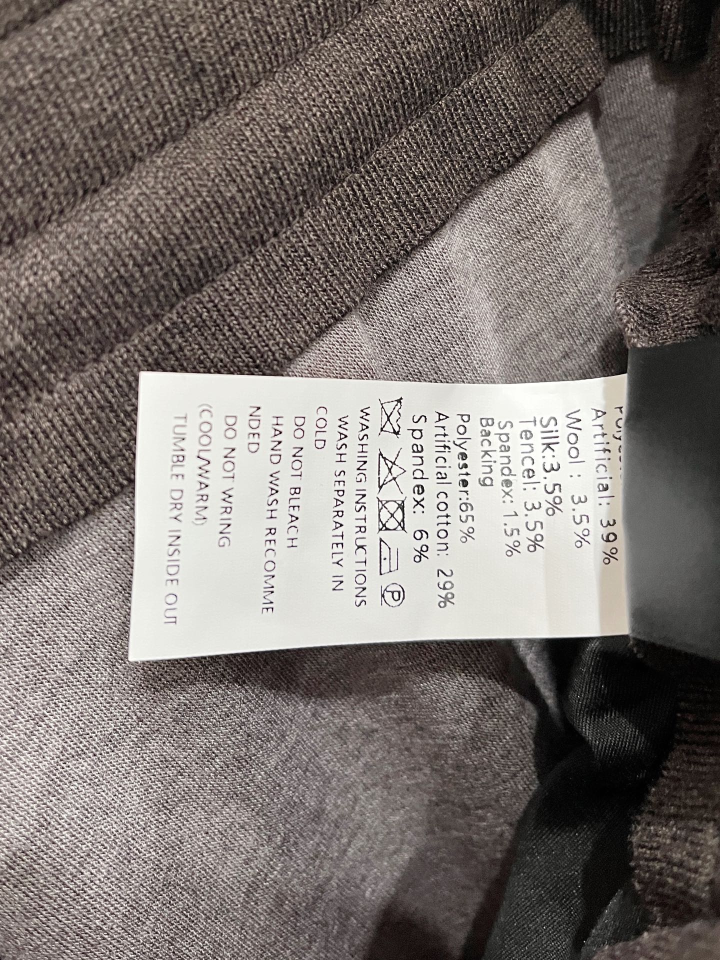 。Lo*ro Pi*na诺 u翩雅 2025秋冬 全品相订单，保暖有型 羊毛呢混纺松紧腰直脚休闲裤 经典