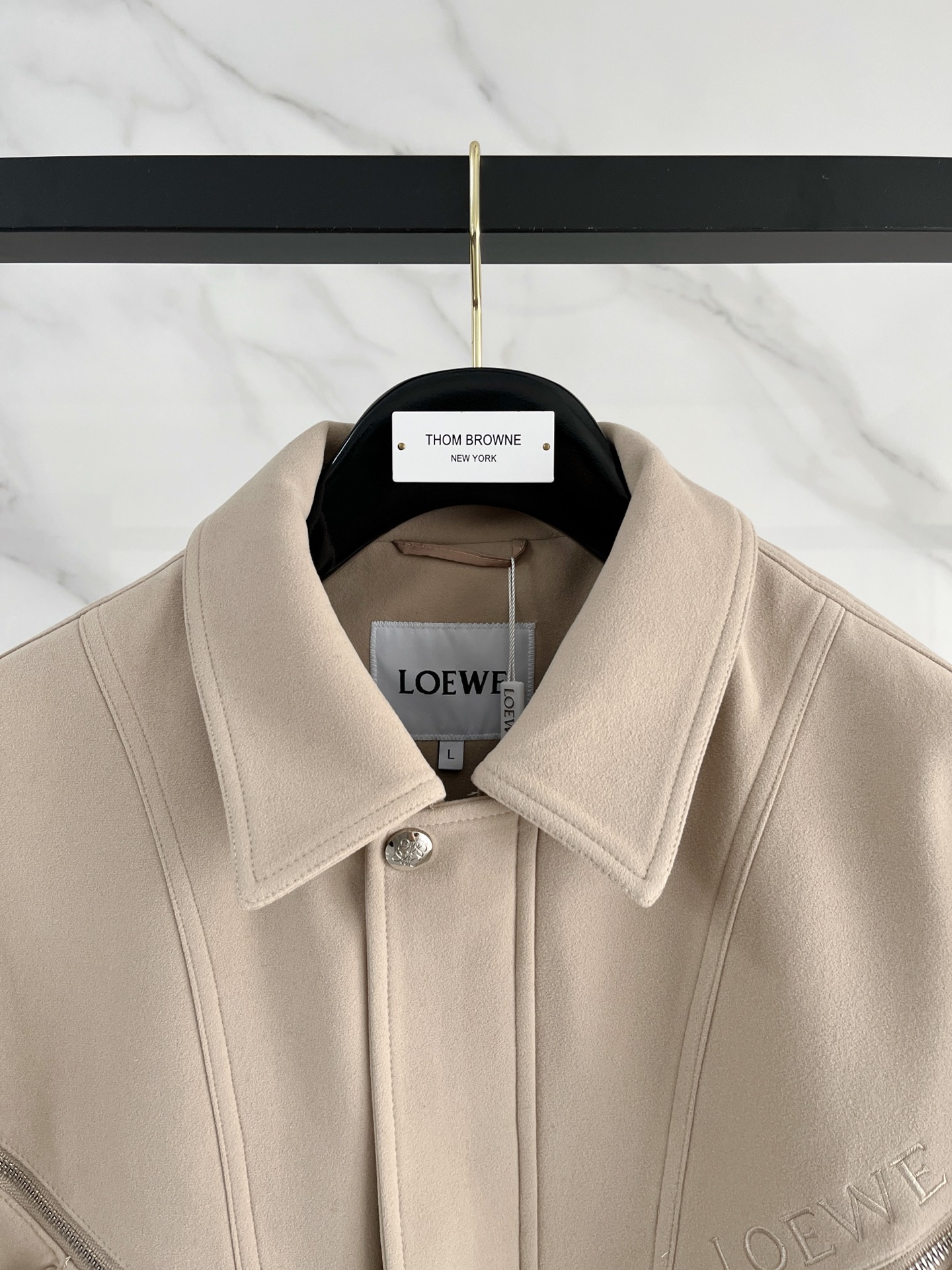 上新 罗意威 官网同款，三标齐全！2025秋冬新款男士夹克外套，时尚休闲高端版本！专柜定制面料 透气舒适