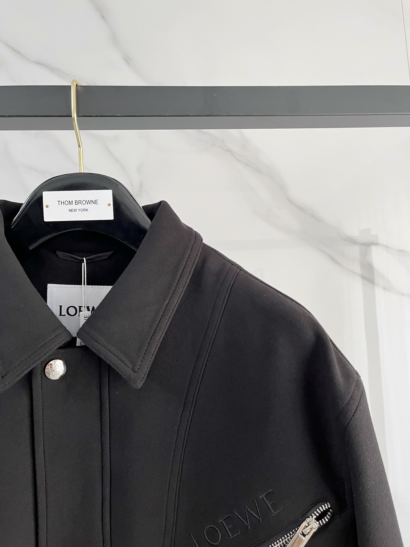 上新 罗意威 官网同款，三标齐全！2025秋冬新款男士夹克外套，时尚休闲高端版本！专柜定制面料 透气舒适