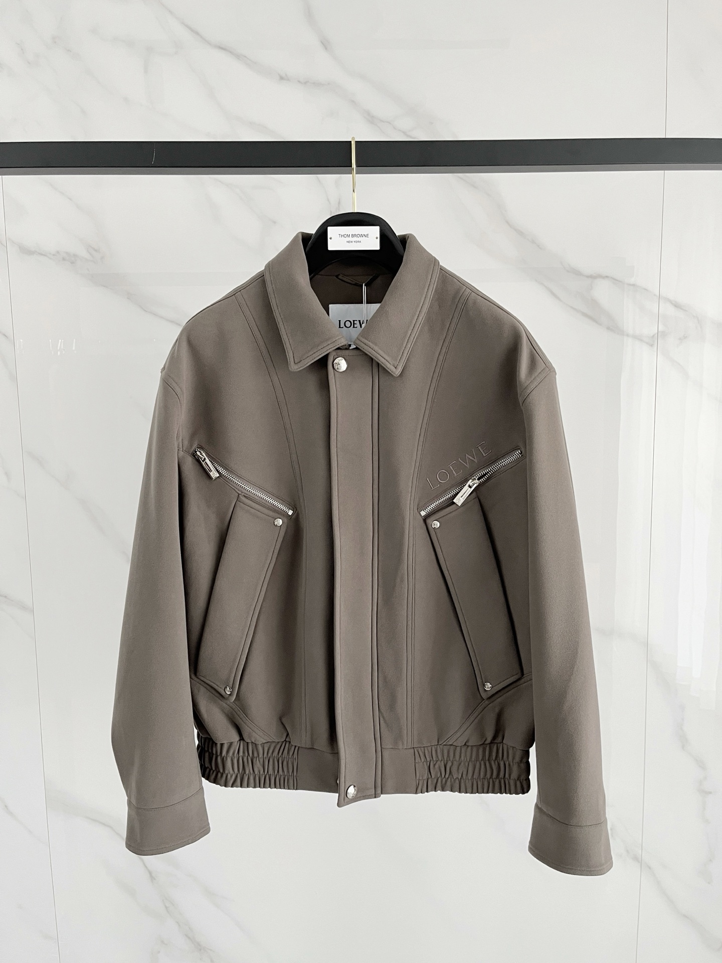 上新 罗意威 官网同款，三标齐全！2025秋冬新款男士夹克外套，时尚休闲高端版本！专柜定制面料 透气舒适