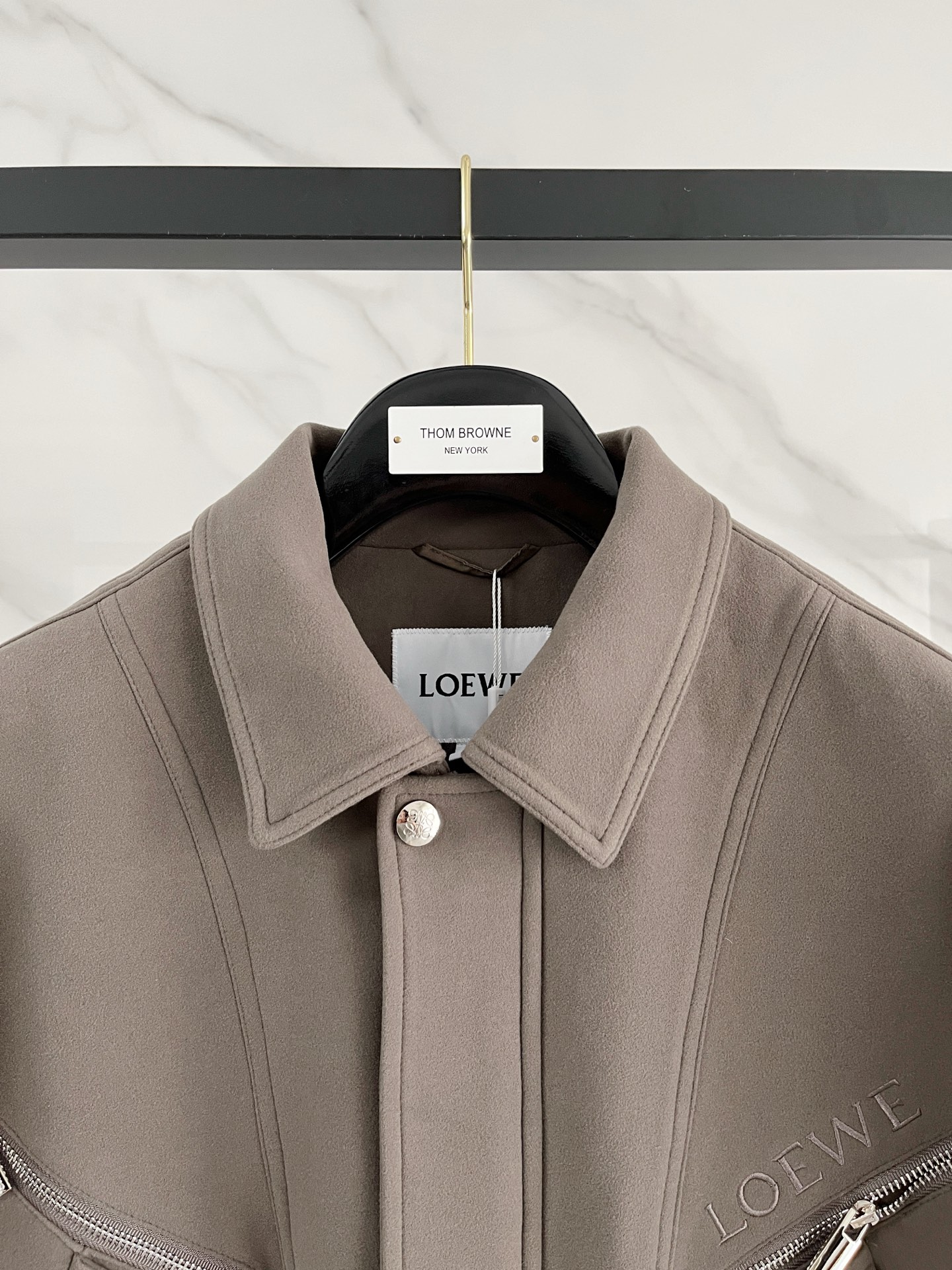 上新 罗意威 官网同款，三标齐全！2025秋冬新款男士夹克外套，时尚休闲高端版本！专柜定制面料 透气舒适