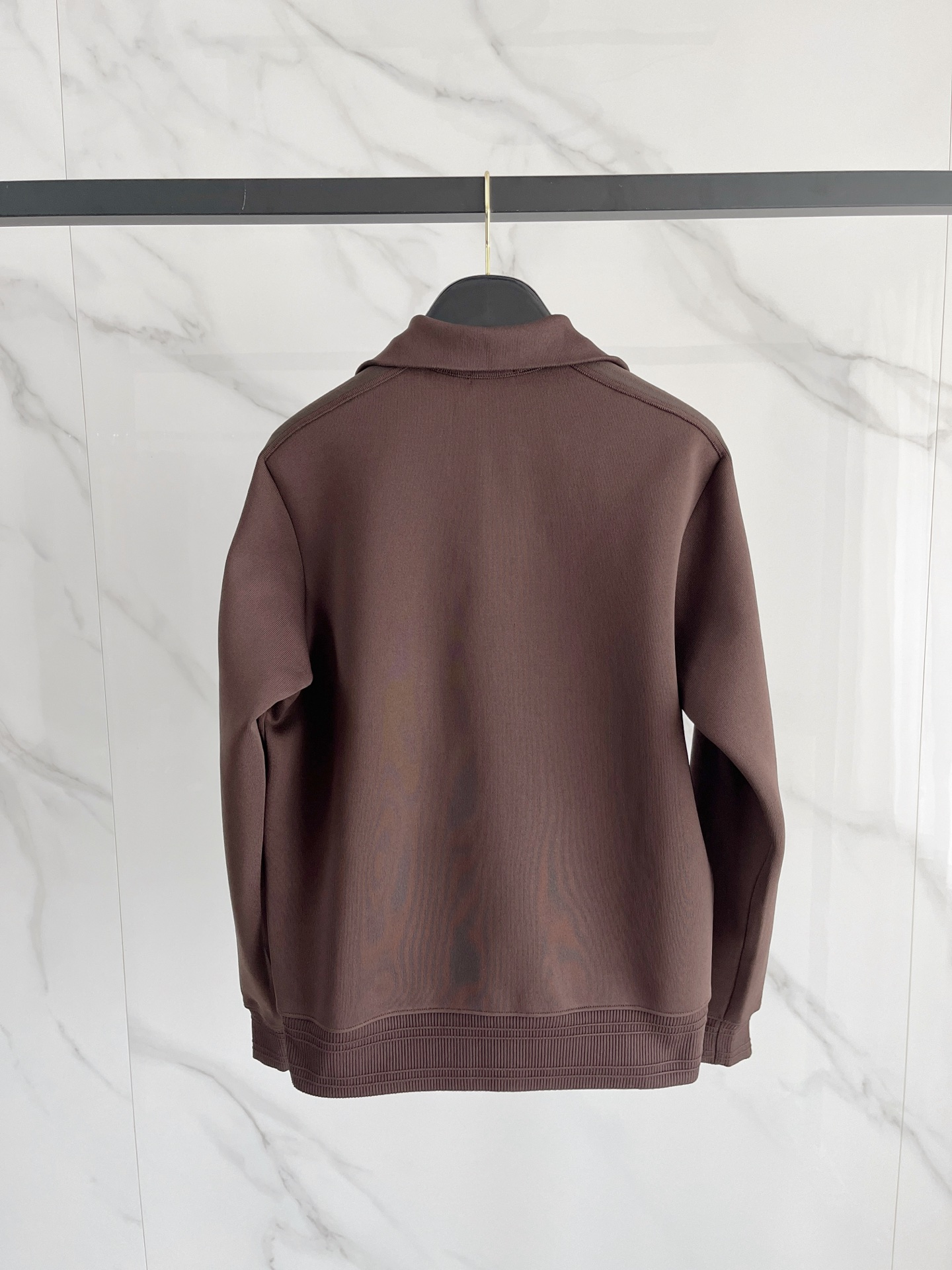 。Burb@rry FW25 纯色立领拉链长袖夹克外套 男款 海军蓝M-3XL面料涤纶版型合身厚度适中款