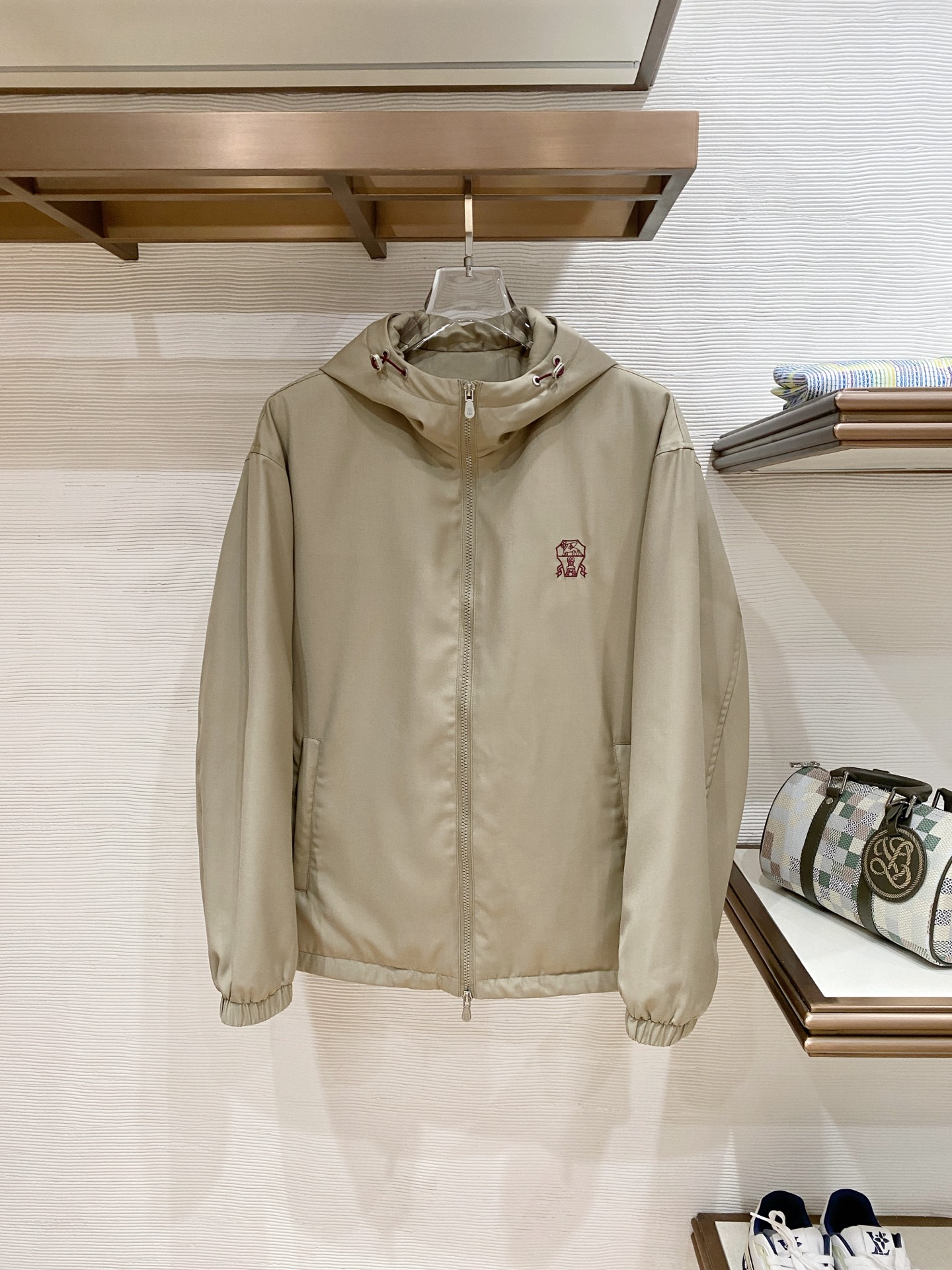 。Brunello Cucinelli/布鲁内洛·库奇内利 25秋冬时尚连帽夹克羽绒内冲80g-90白鹅