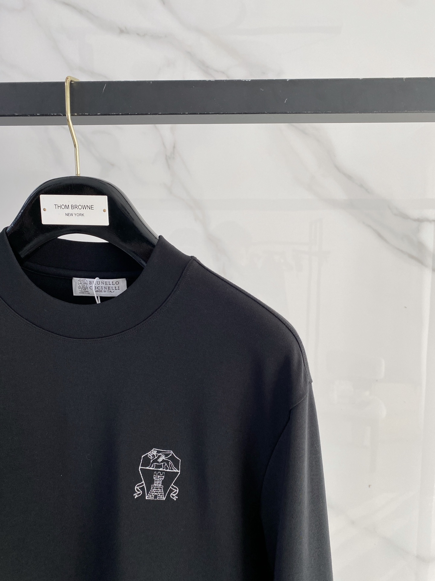 BC 精品打底衫 贸易公司订单 25SS 秋冬新款意式轻奢男士休闲长袖打底衫长袖 T恤 卫衣平整的抗皱性