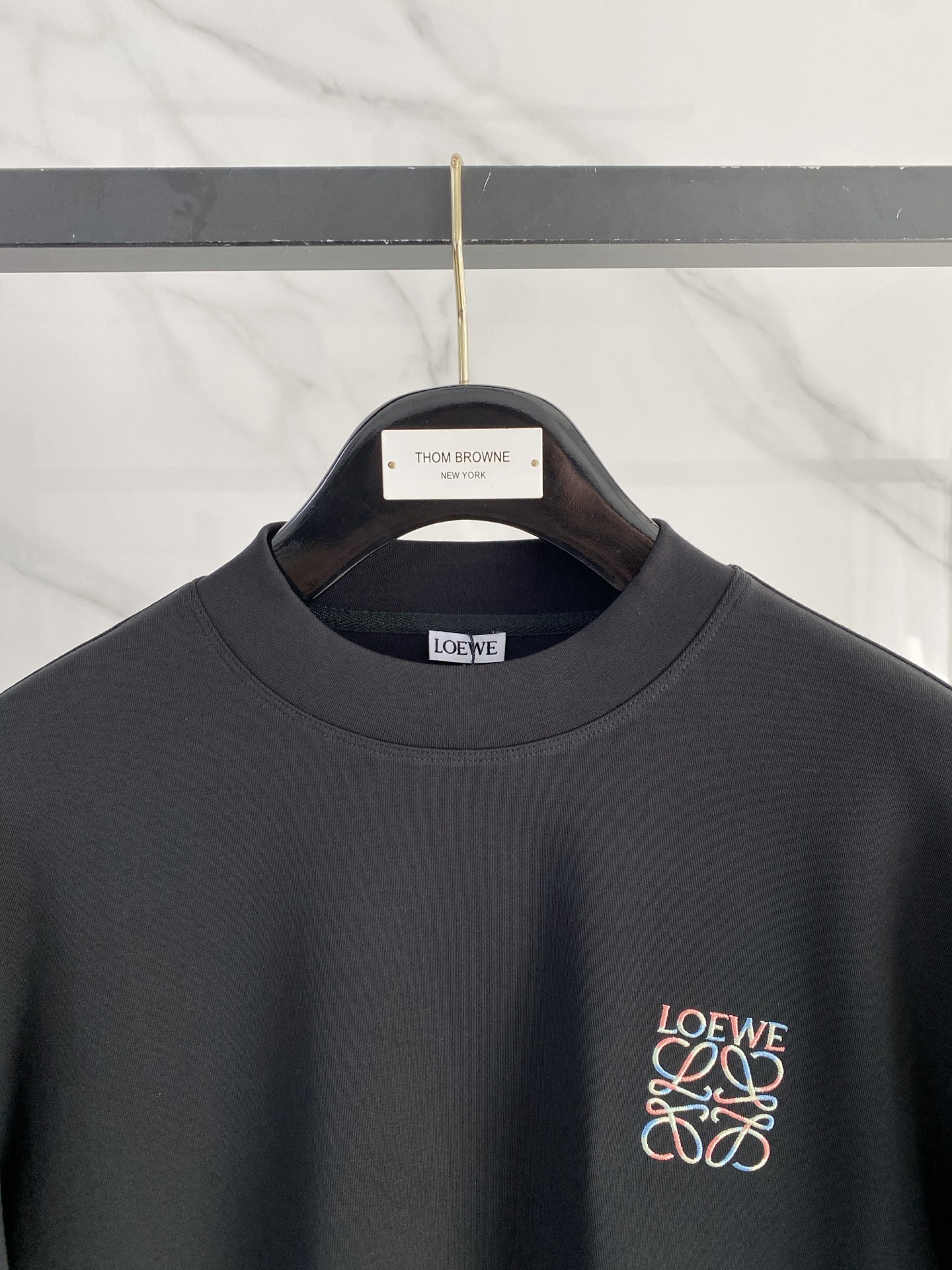 罗意威 精品打底衫 贸易公司订单 25SS 秋冬新款意式轻奢男士休闲长袖打底衫长袖 T恤 卫衣平整的抗皱