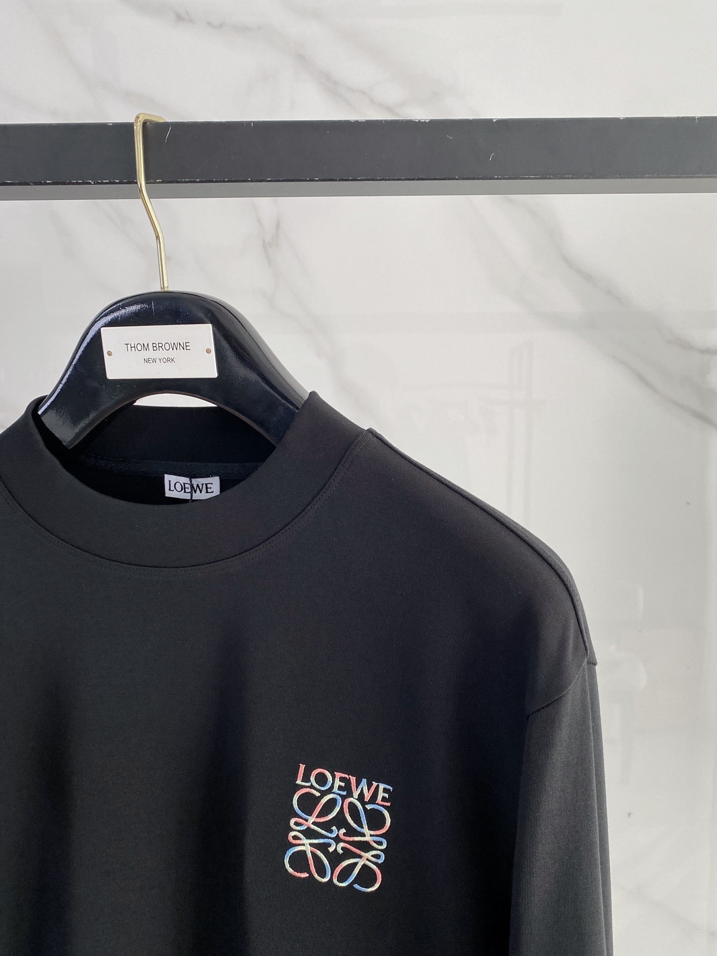 罗意威 精品打底衫 贸易公司订单 25SS 秋冬新款意式轻奢男士休闲长袖打底衫长袖 T恤 卫衣平整的抗皱