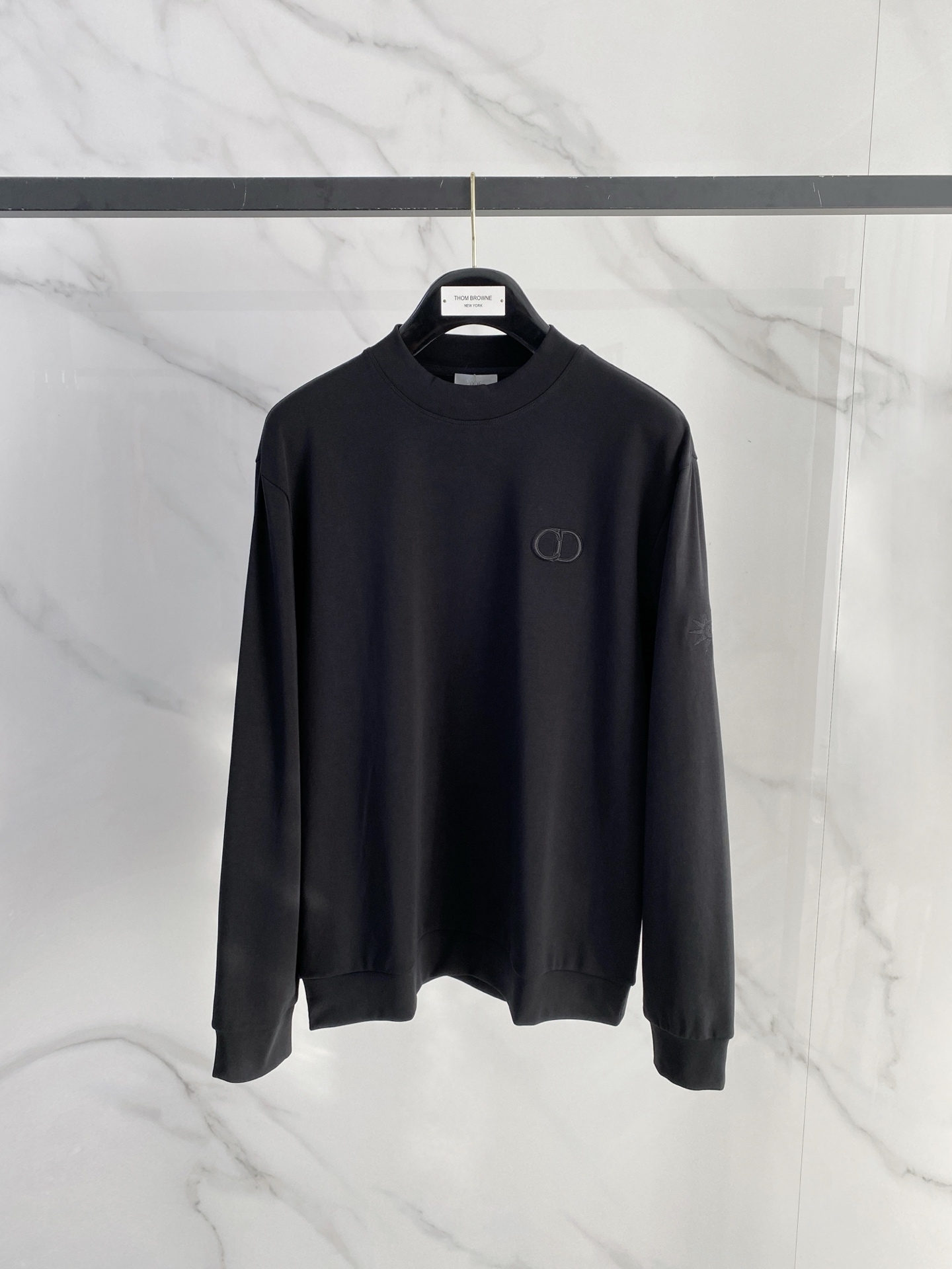 迪奥 精品打底衫 贸易公司订单 25SS 秋冬新款意式轻奢男士休闲长袖打底衫长袖 T恤 卫衣平整的抗皱性