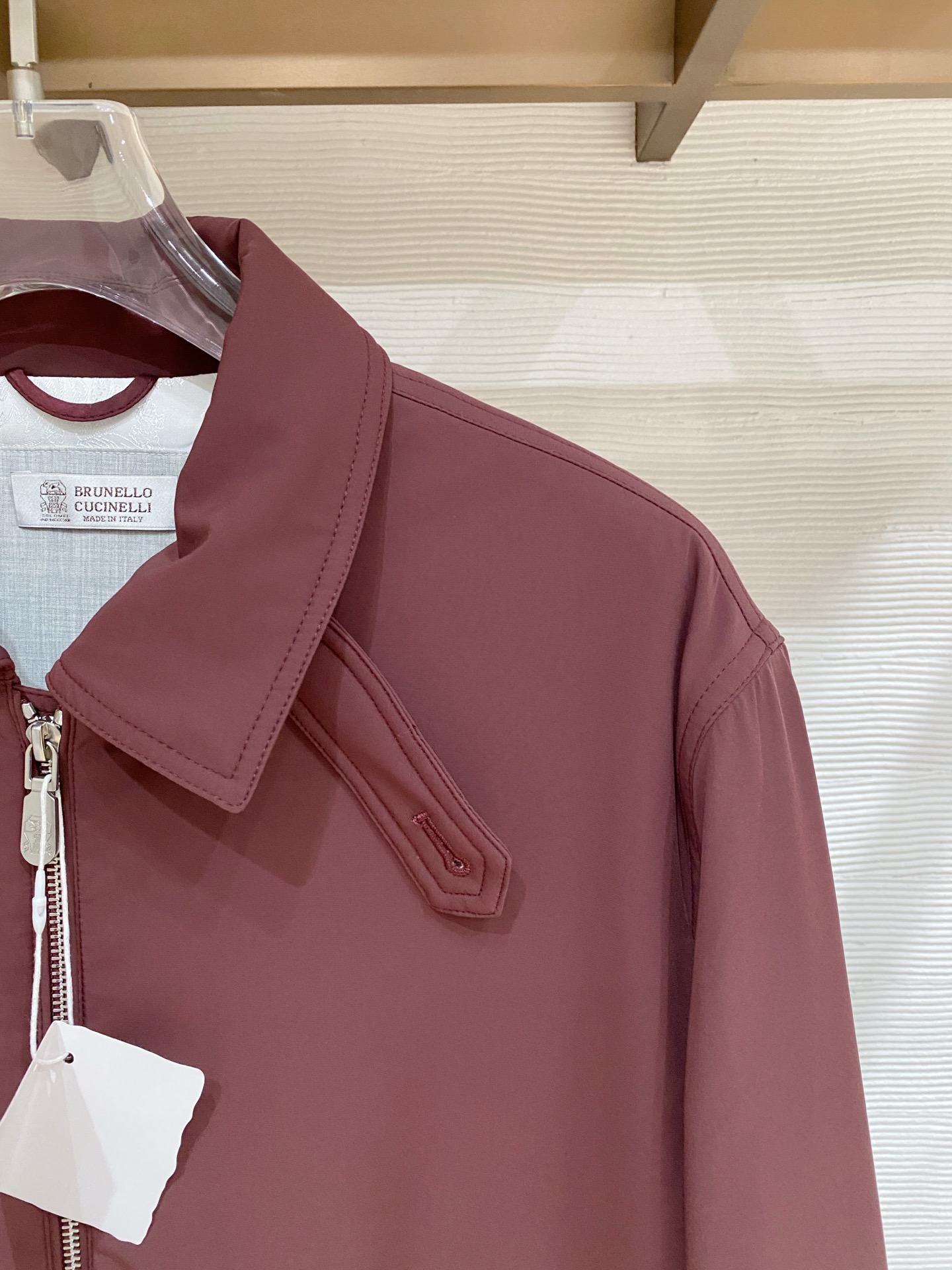 Brunello Cucinelli官网同款新款男士商务休闲夹克薄棉服外套，这个季节早晚户外出行必备的一