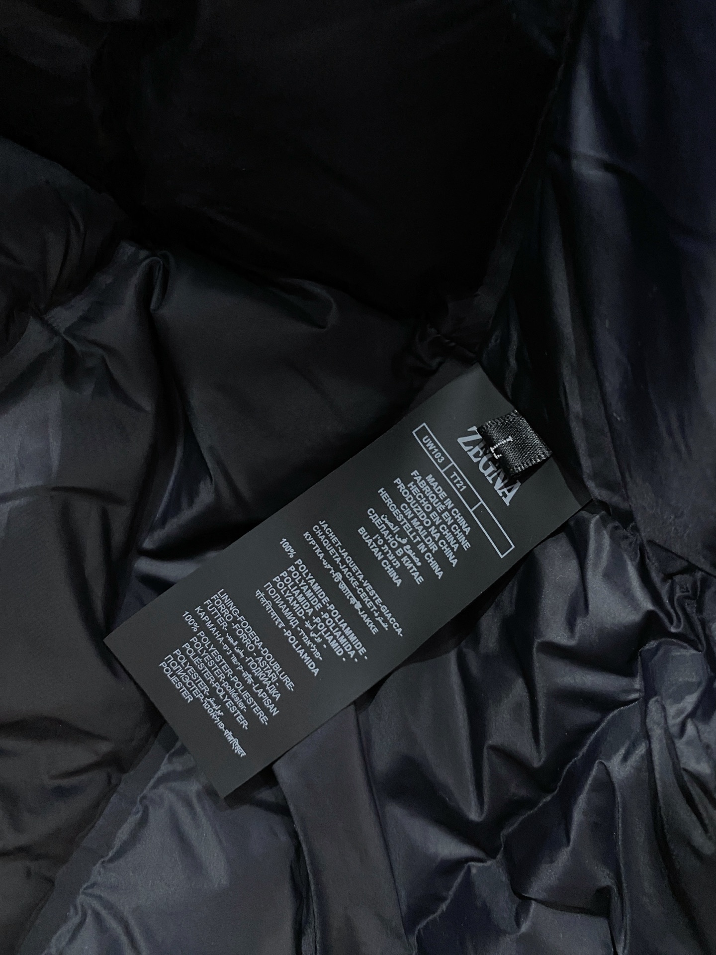 杰尼亚 2025秋冬新款羽绒服 原版1:1订制五金配件全进口原版定制 欢迎专柜对比 绝对的高品质 采用国