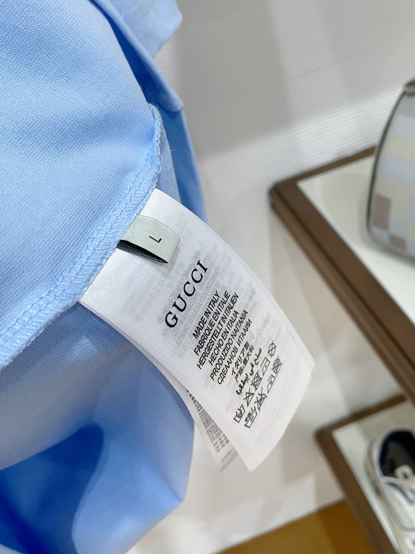 🌟 GUCCI 古奇经典标识印花短袖T恤，采用280克纯棉面料，柔软透气，夏天穿超舒服! 细节满分，辨识