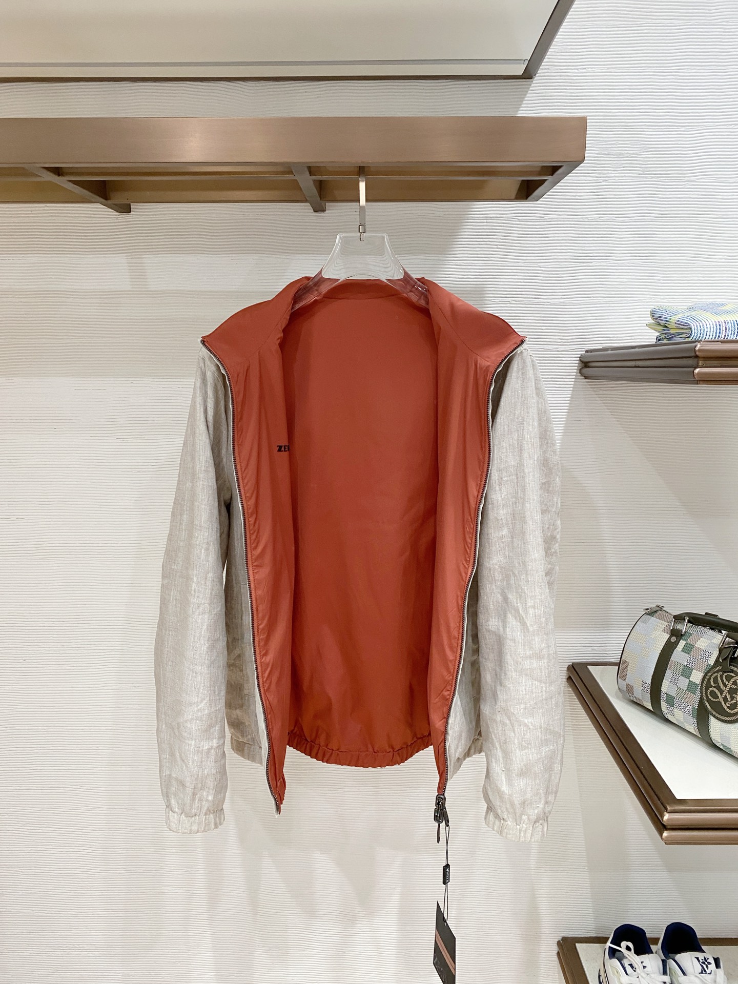 杰尼亚 2025秋冬新款双面夹克 外套 原版1:1订制五金配件全进口原版定制 欢迎专柜对比 绝对的高品质