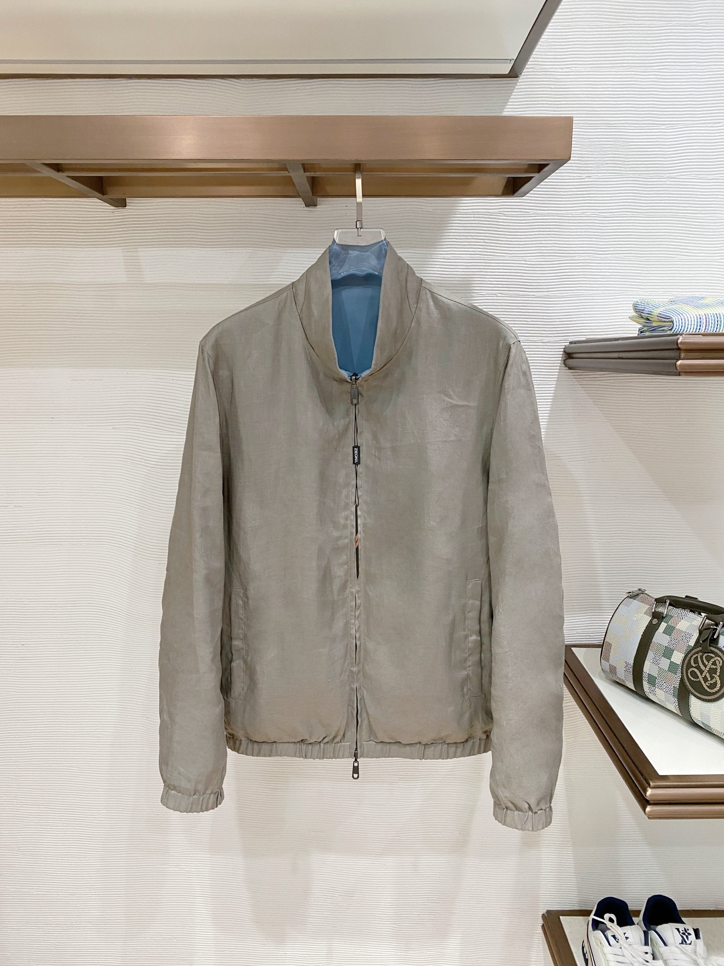 杰尼亚 2025秋冬新款双面夹克 外套 原版1:1订制五金配件全进口原版定制 欢迎专柜对比 绝对的高品质