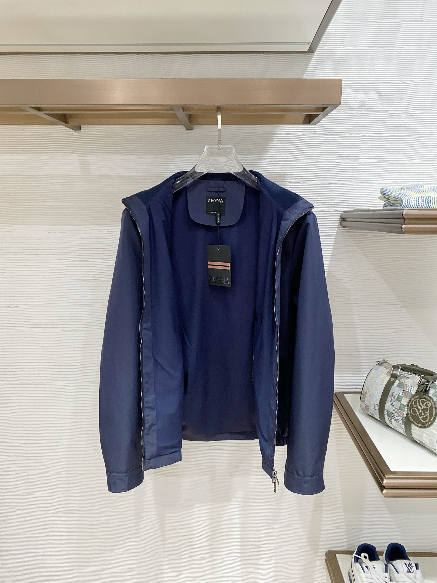 杰尼亚 2025秋冬新款双面夹克 外套 原版1:1订制五金配件全进口原版定制 欢迎专柜对比 绝对的高品质