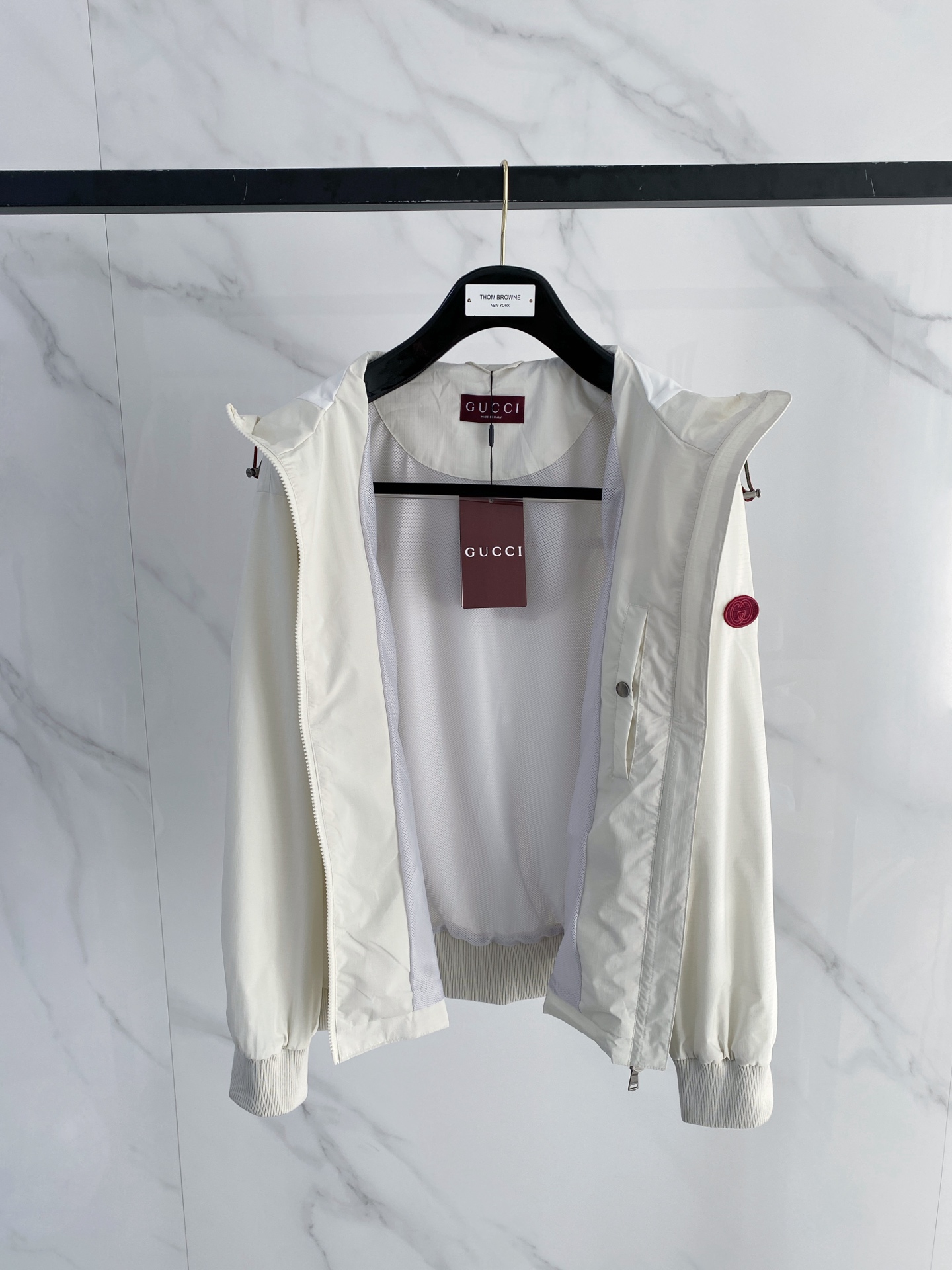 Gucci 古奇 2026ss春季新款连帽夹克外套全高端版本！高定专柜面料辅料，透气舒适度高，细节无可挑