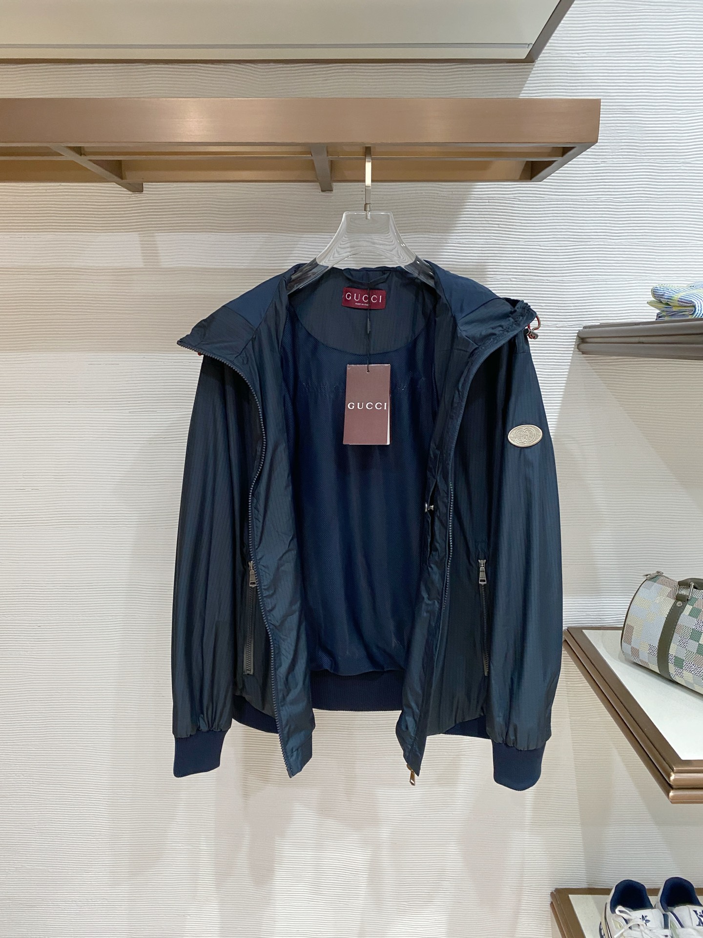 Gucci 古奇 2026ss春季新款连帽夹克外套全高端版本！高定专柜面料辅料，透气舒适度高，细节无可挑