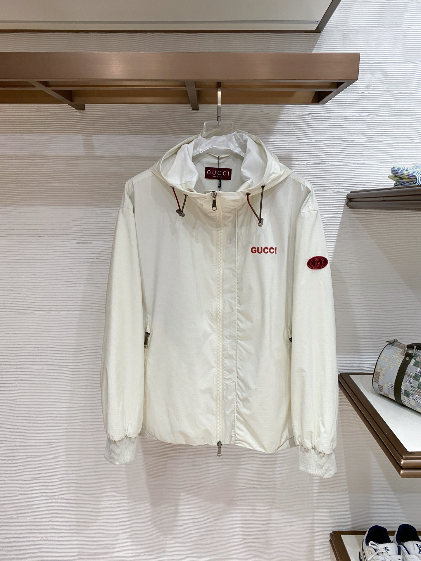 Gucci 古奇 2026ss春季新款连帽夹克外套全高端版本！高定专柜面料辅料，透气舒适度高，细节无可挑