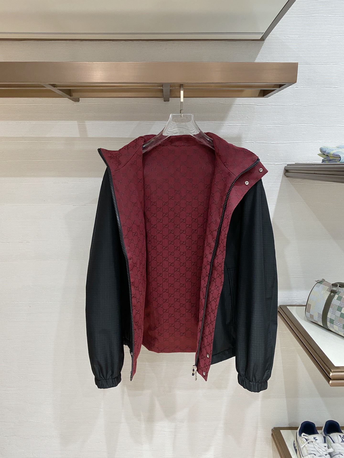 Gucci 古奇 加棉2026ss春季新款立领夹克外套全高端版本！高定专柜面料辅料，透气舒适度高，细节无